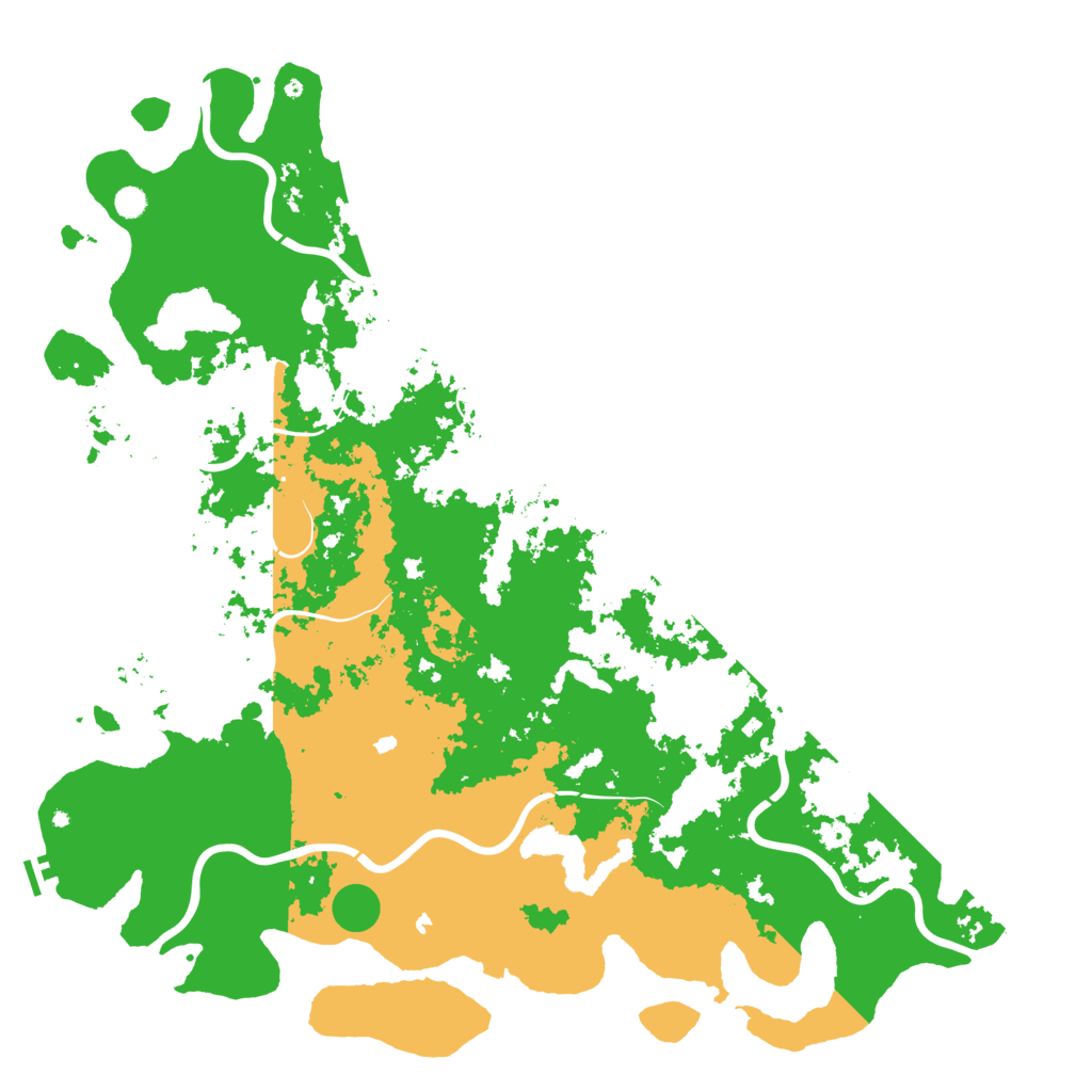 Biome Rust Map: Procedural Map, Size: 6000, Seed: 9580590