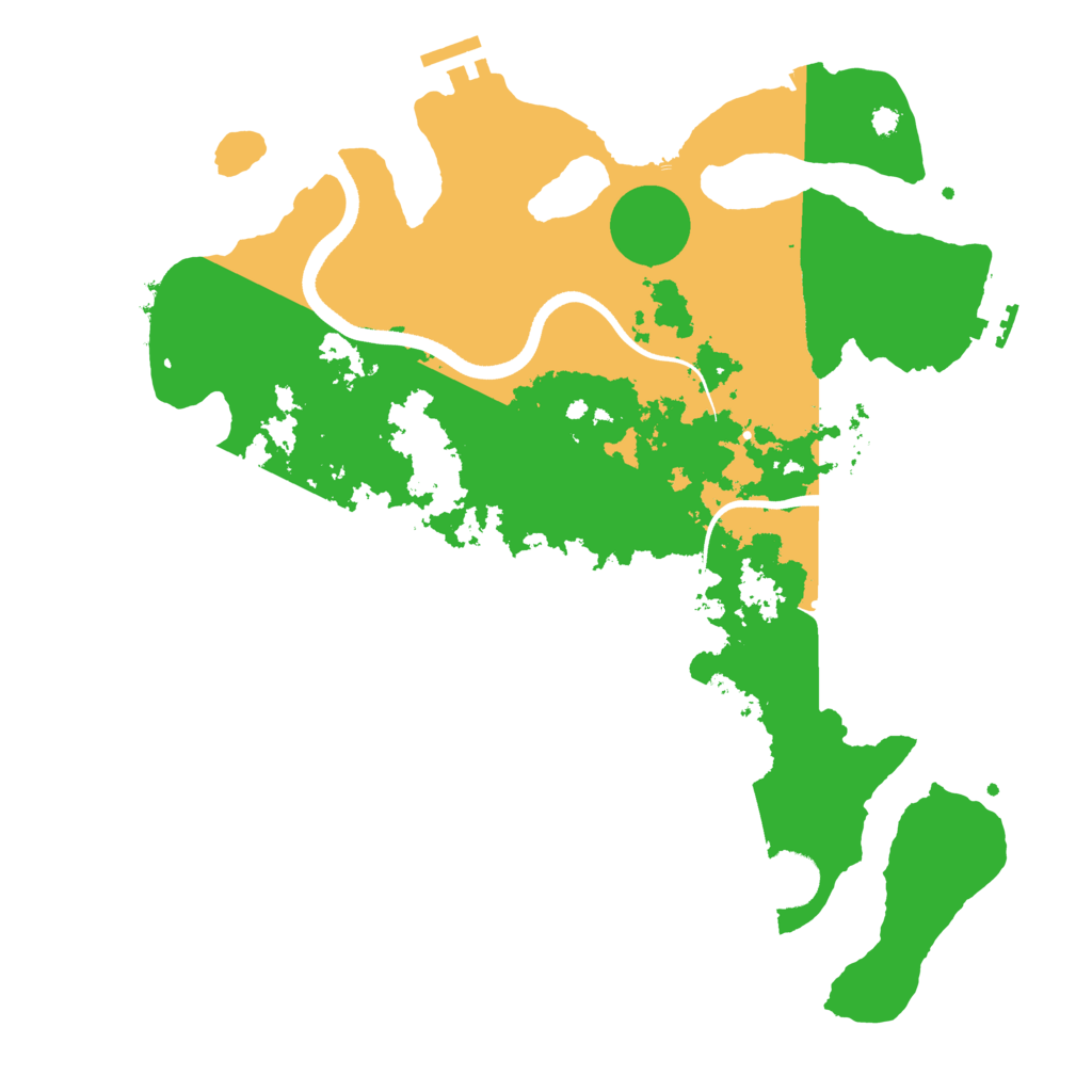 Biome Rust Map: Procedural Map, Size: 3600, Seed: 23156