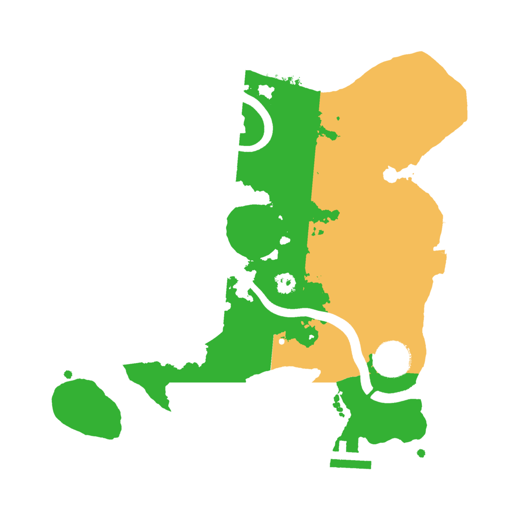 Biome Rust Map: Procedural Map, Size: 2500, Seed: 546027804
