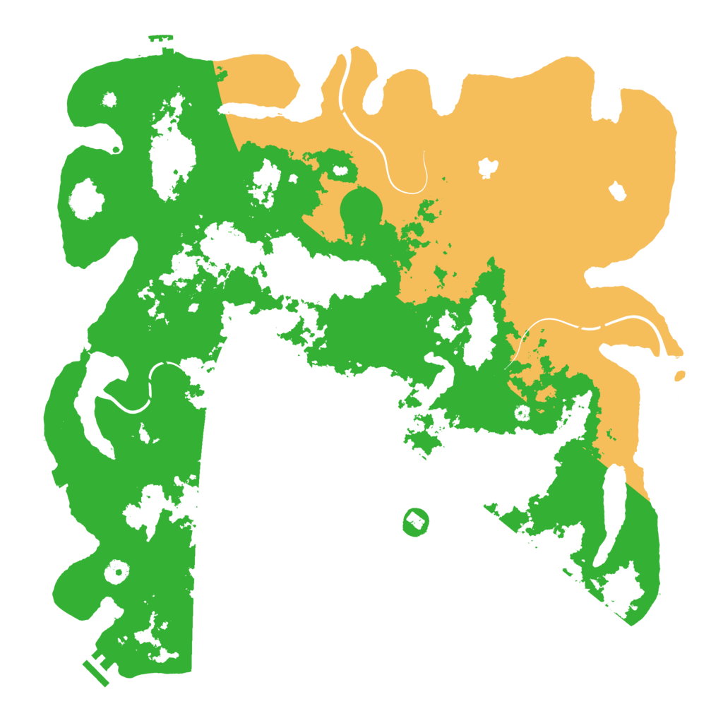 Biome Rust Map: Procedural Map, Size: 4500, Seed: 654356