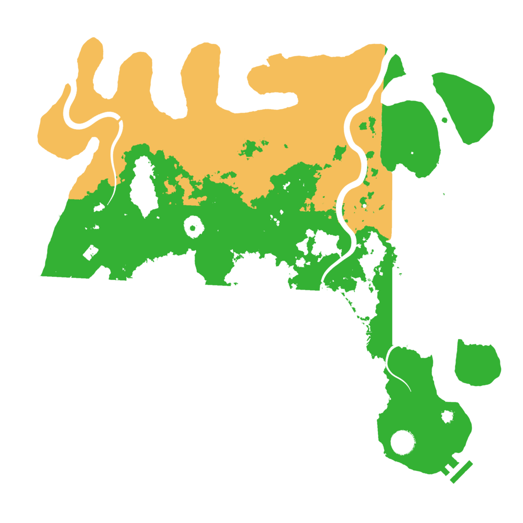 Biome Rust Map: Procedural Map, Size: 3800, Seed: 90507
