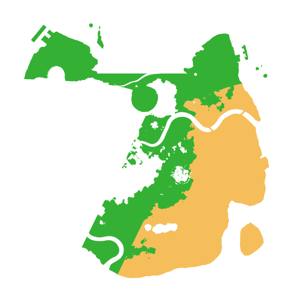 Biome Rust Map: Procedural Map, Size: 3000, Seed: 76435