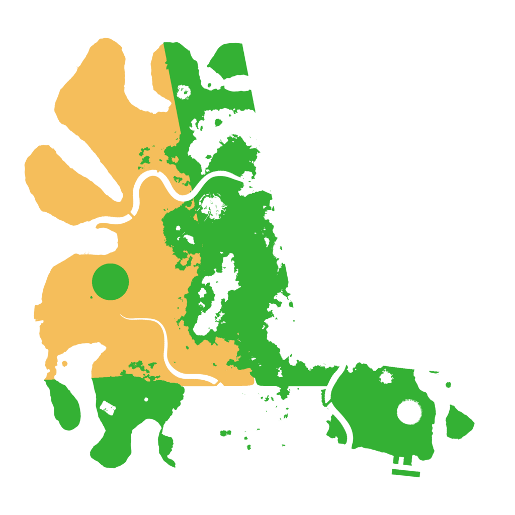 Biome Rust Map: Procedural Map, Size: 3700, Seed: 325568350