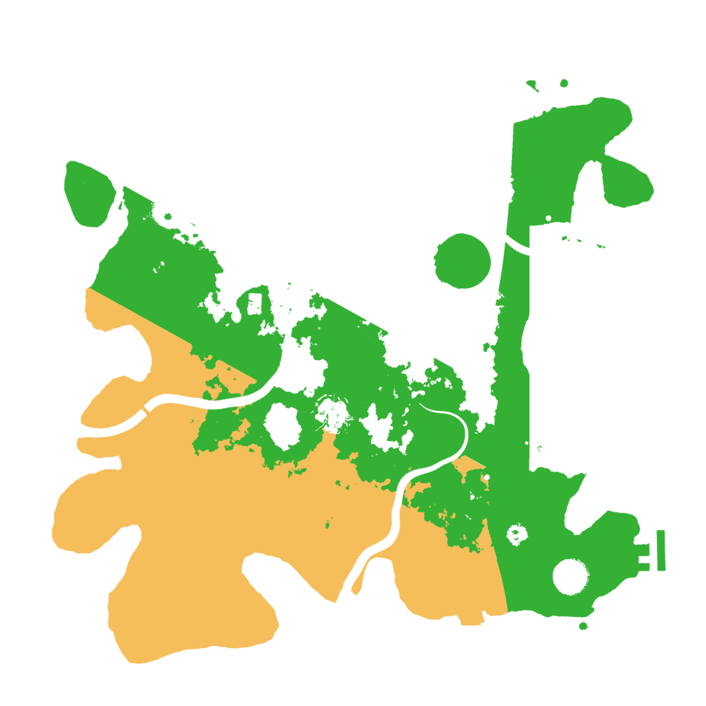 Biome Rust Map: Procedural Map, Size: 3500, Seed: 689934