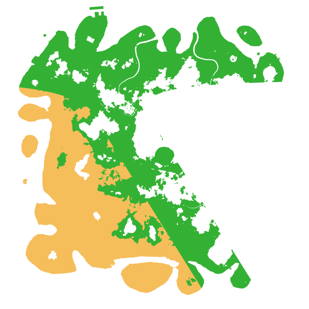 Biome Rust Map: Procedural Map, Size: 4500, Seed: 5218245
