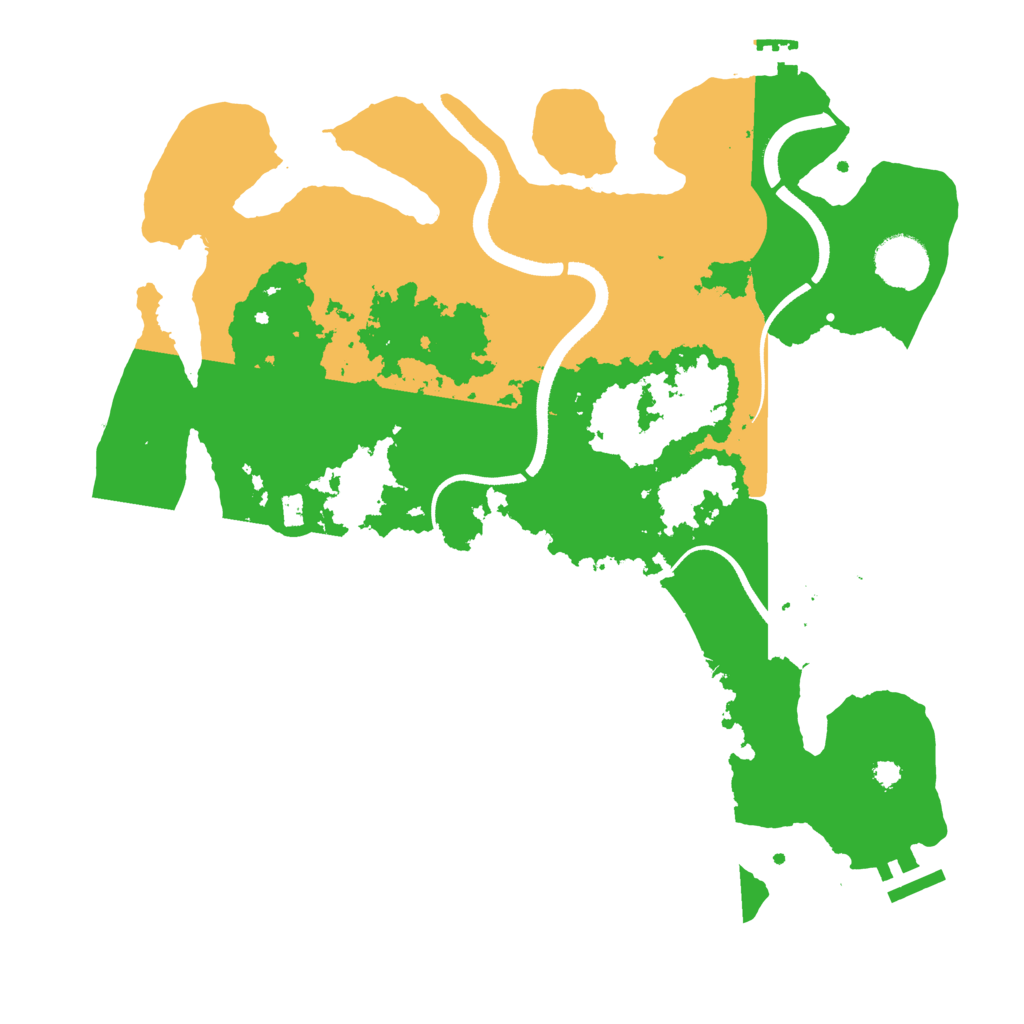 Biome Rust Map: Procedural Map, Size: 3500, Seed: 356903