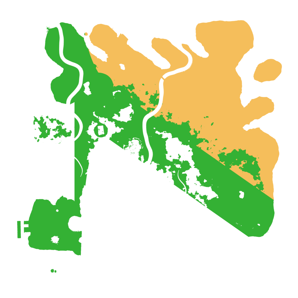 Biome Rust Map: Procedural Map, Size: 3500, Seed: 79203
