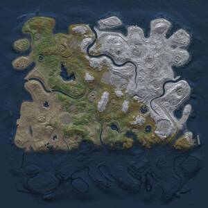 Thumbnail Rust Map: Procedural Map, Size: 4500, Seed: 5000, 14 Monuments