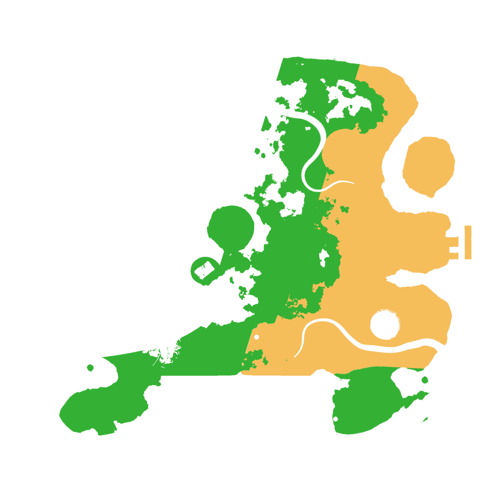Biome Rust Map: Procedural Map, Size: 3000, Seed: 28351