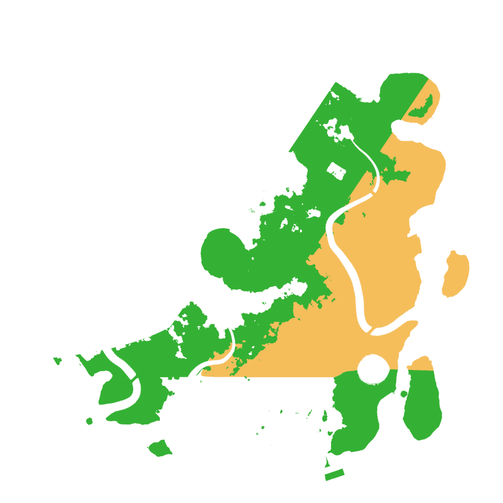 Biome Rust Map: Procedural Map, Size: 3000, Seed: 23674564
