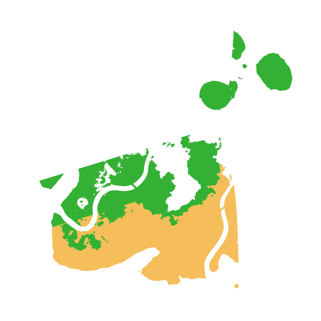 Biome Rust Map: Procedural Map, Size: 3000, Seed: 5195