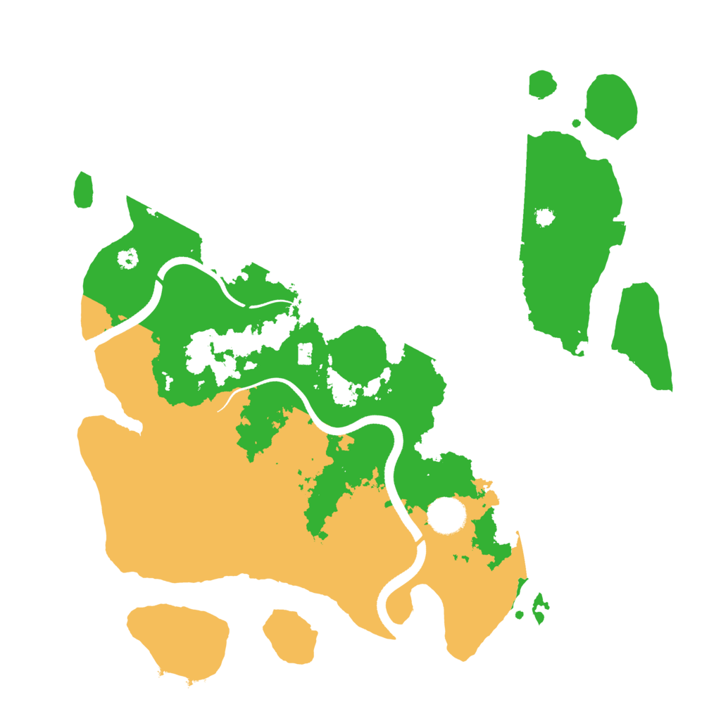 Biome Rust Map: Procedural Map, Size: 3500, Seed: 802667