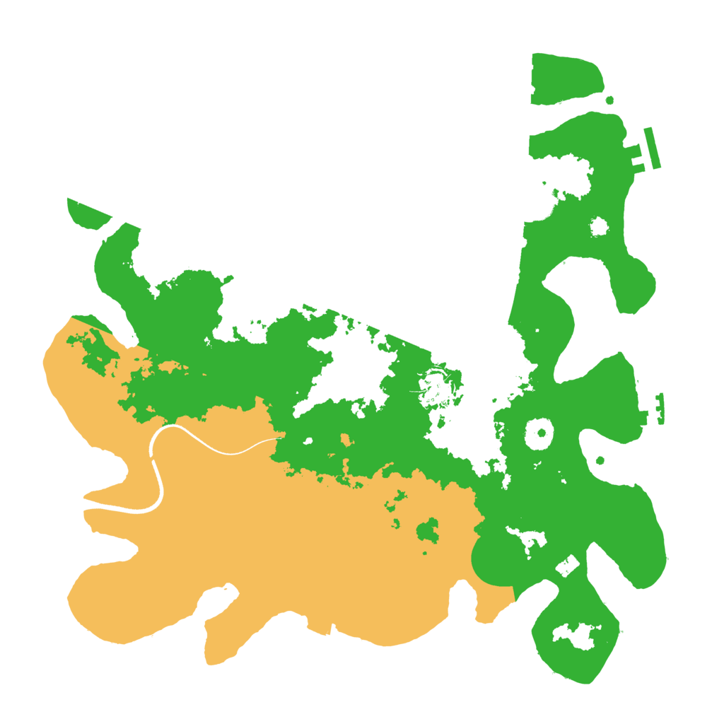 Biome Rust Map: Procedural Map, Size: 3500, Seed: 351933305