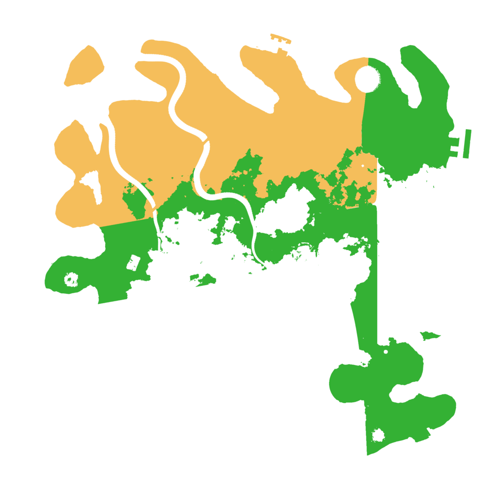 Biome Rust Map: Procedural Map, Size: 3510, Seed: 9955498