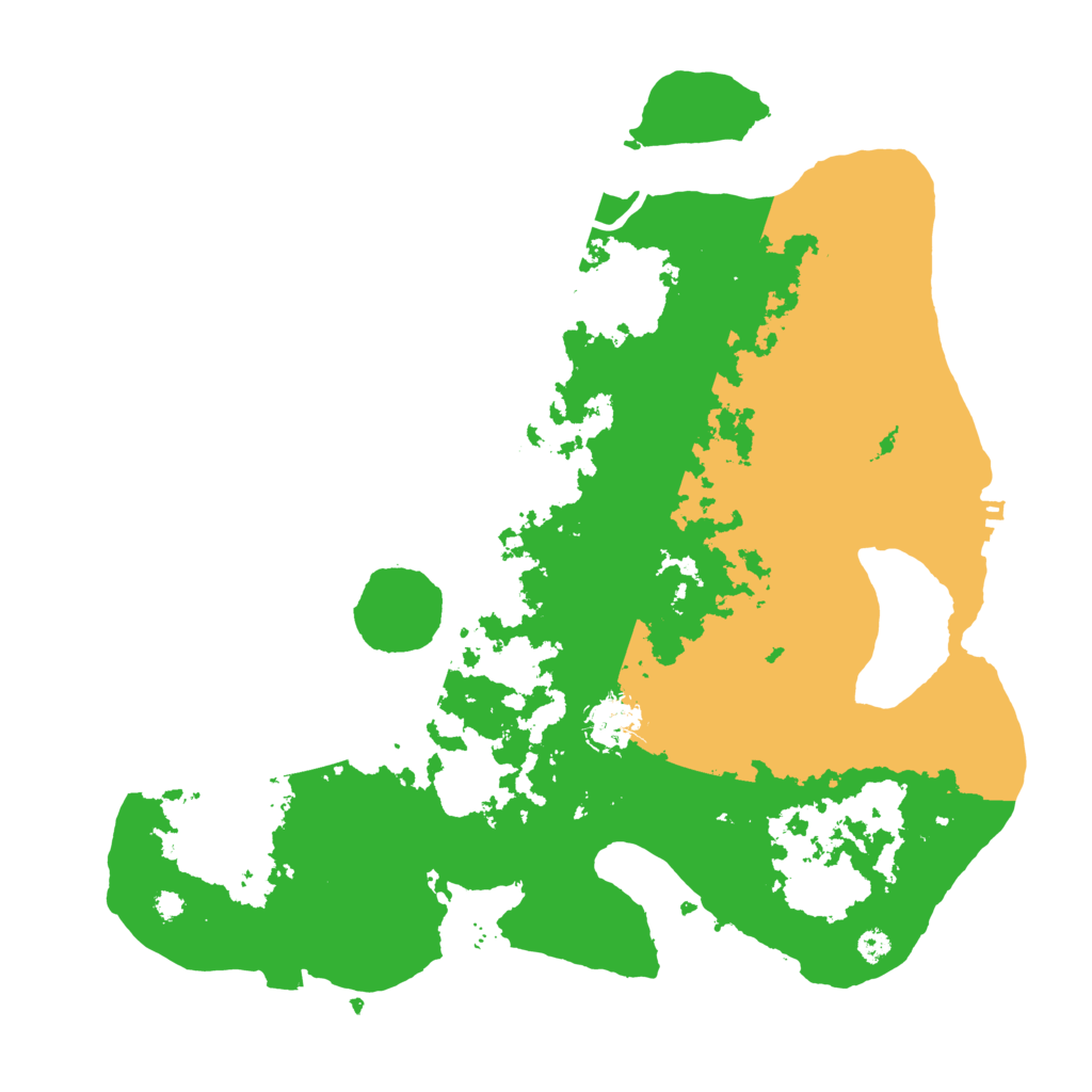 Biome Rust Map: Procedural Map, Size: 3500, Seed: 822461885