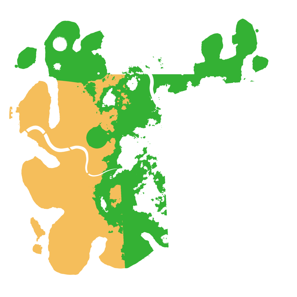 Biome Rust Map: Procedural Map, Size: 3700, Seed: 23068327