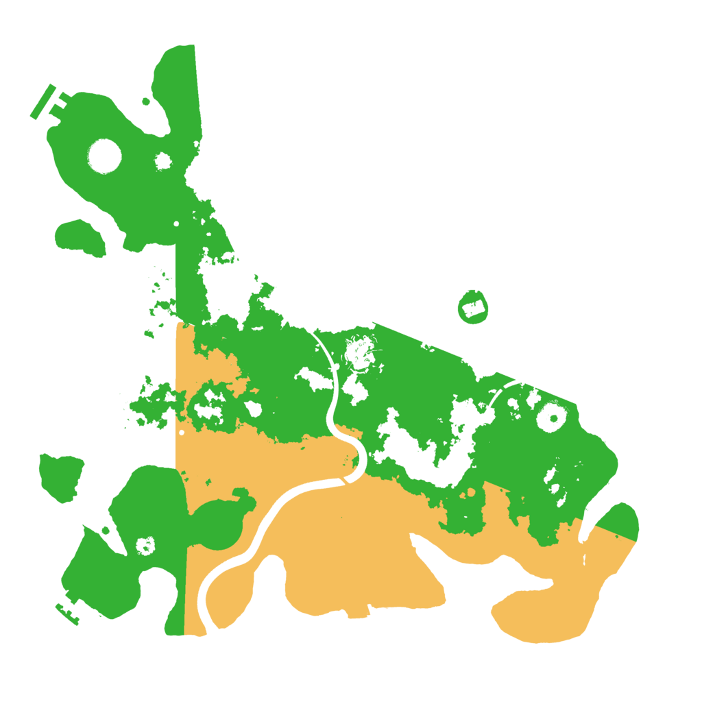 Biome Rust Map: Procedural Map, Size: 3700, Seed: 931535089