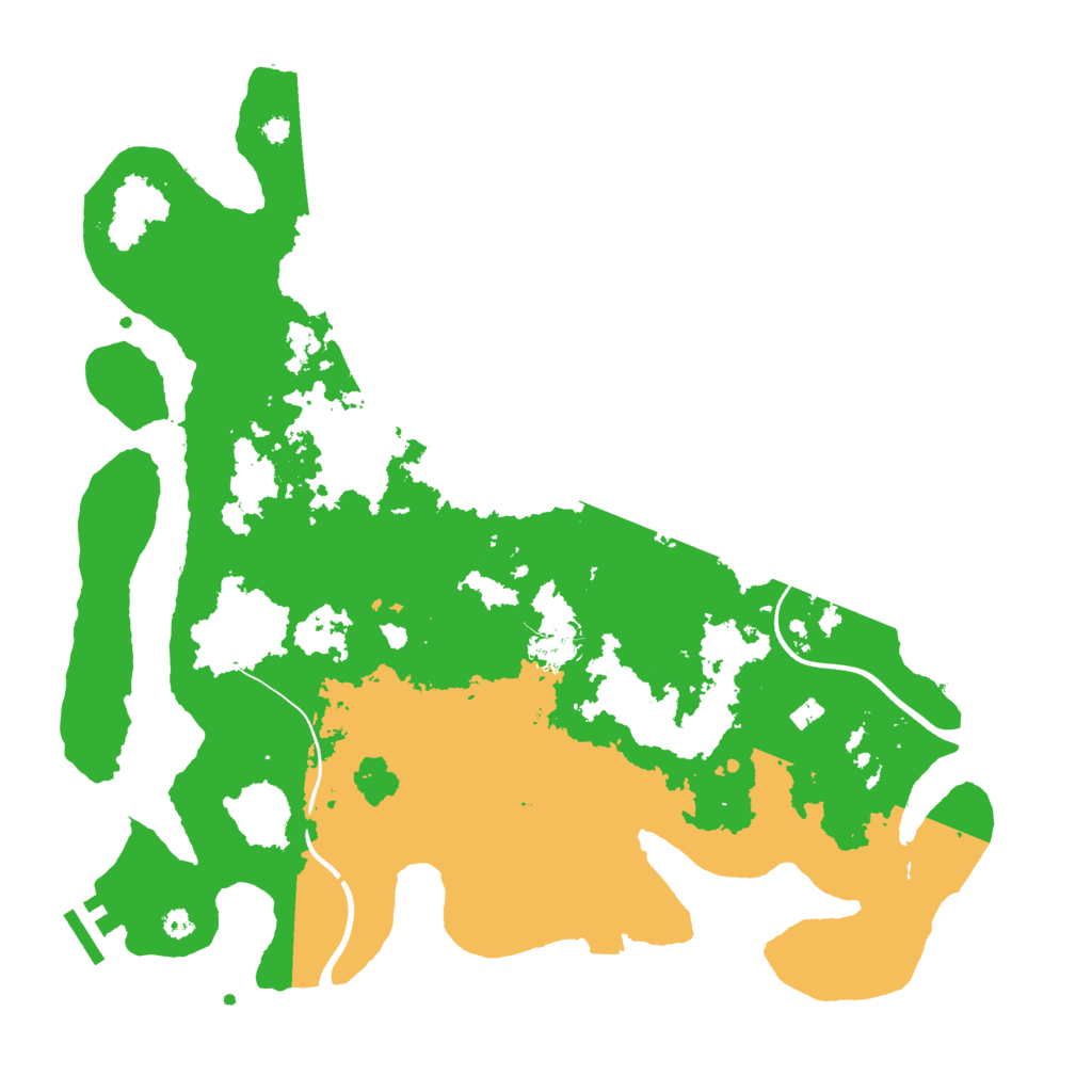 Biome Rust Map: Procedural Map, Size: 3700, Seed: 931535089