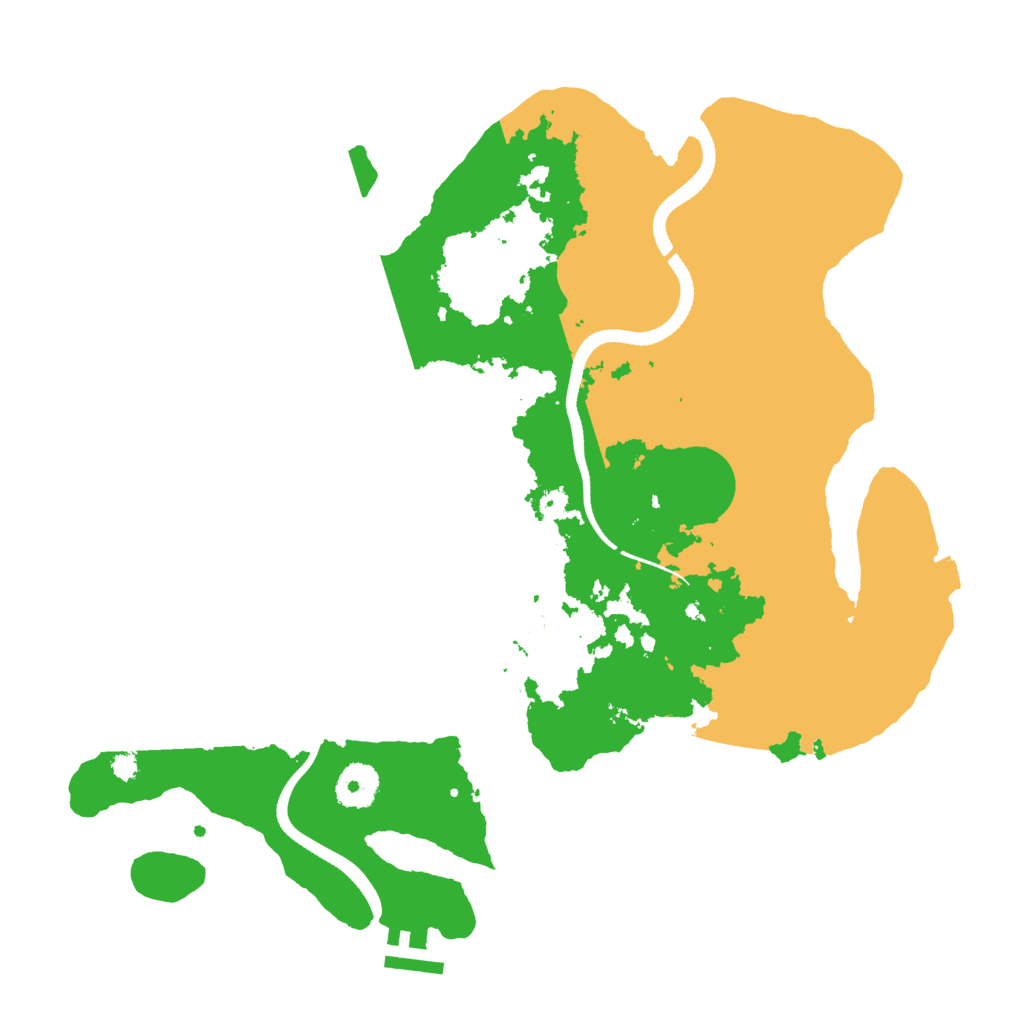 Biome Rust Map: Procedural Map, Size: 3500, Seed: 51500808