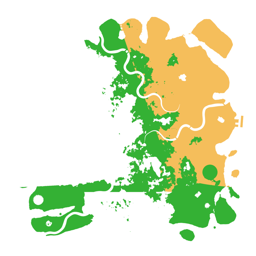Biome Rust Map: Procedural Map, Size: 4500, Seed: 1583655541