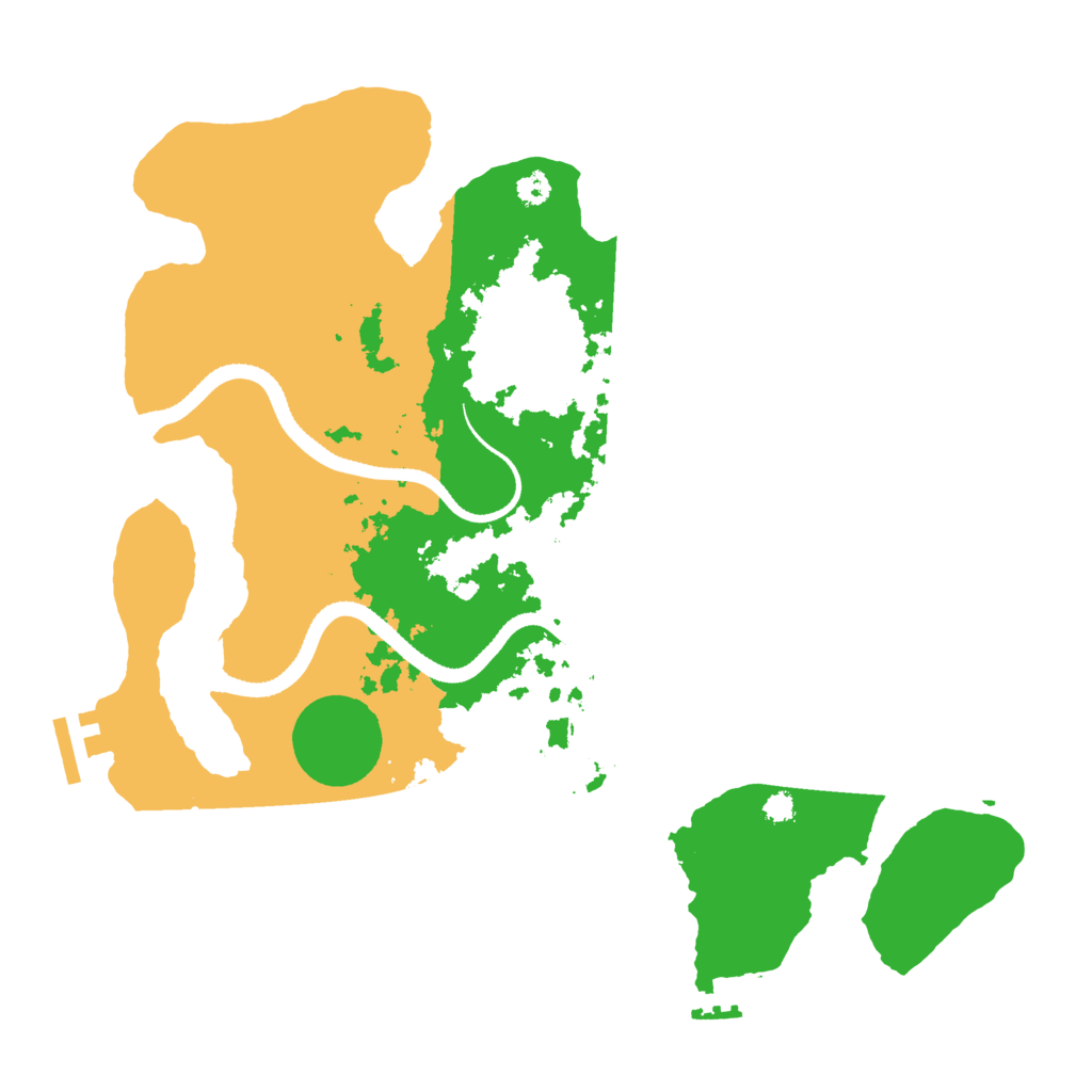 Biome Rust Map: Procedural Map, Size: 3300, Seed: 1993793603