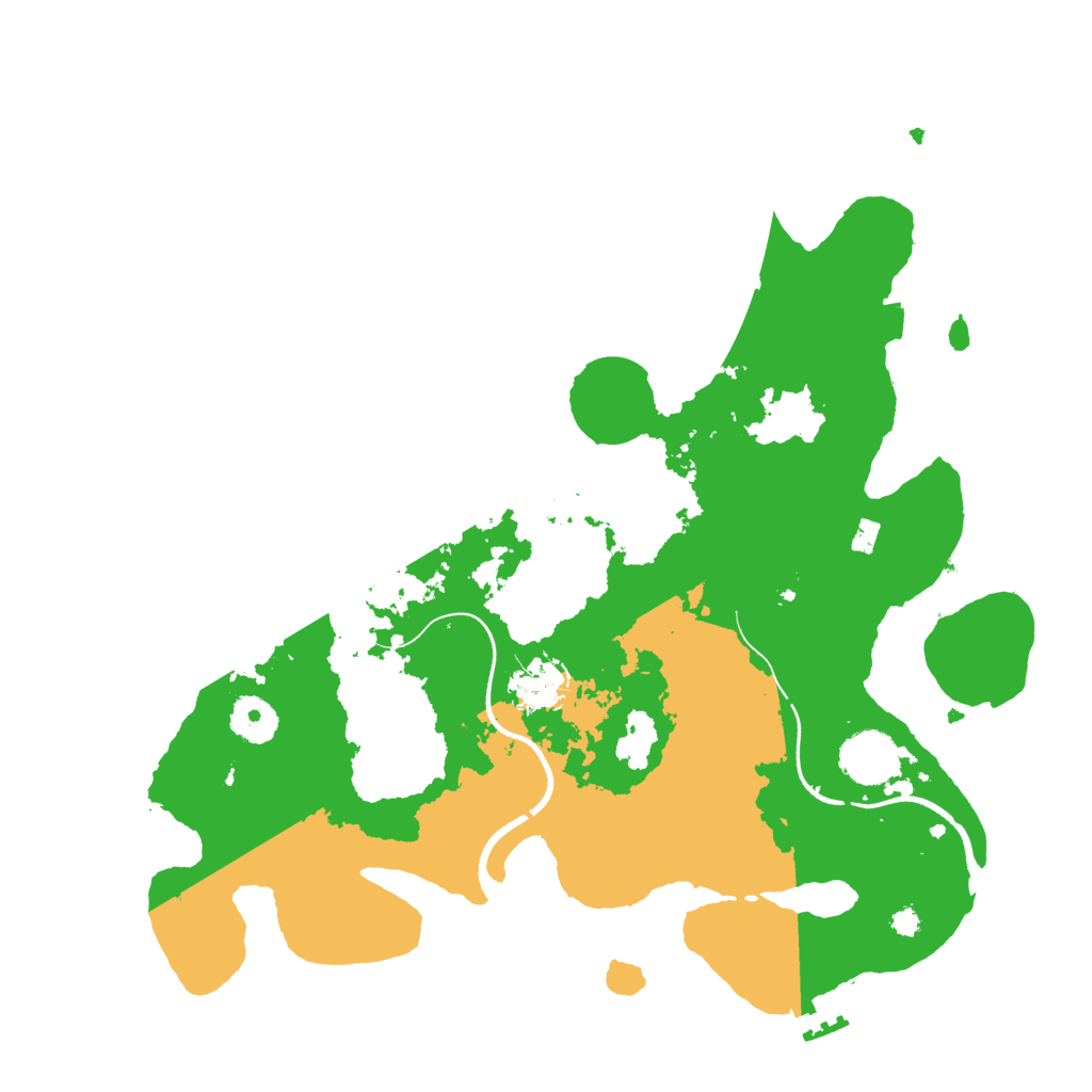 Biome Rust Map: Procedural Map, Size: 3500, Seed: 698745