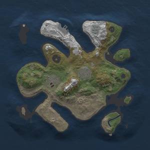 Thumbnail Rust Map: Procedural Map, Size: 2700, Seed: 1234, 6 Monuments