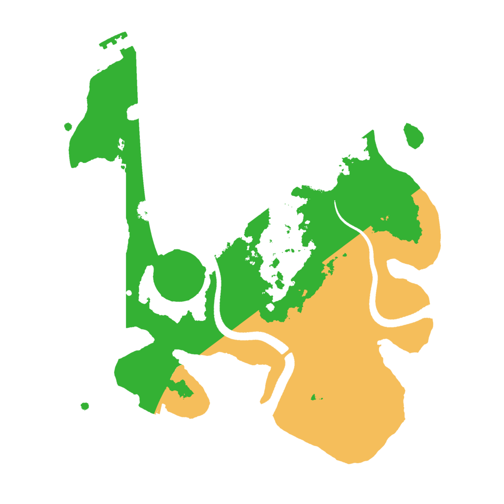 Biome Rust Map: Procedural Map, Size: 2597, Seed: 931219