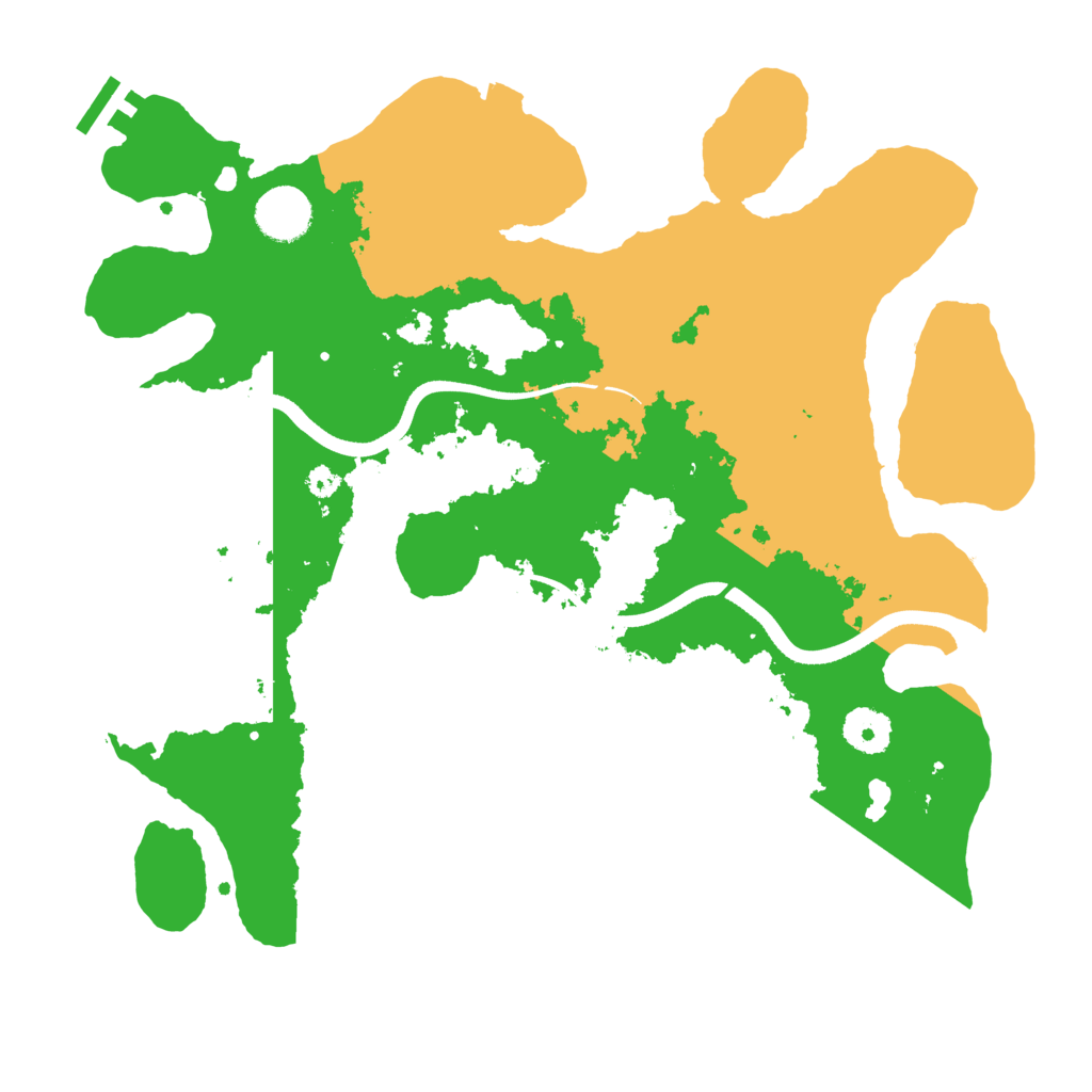 Biome Rust Map: Procedural Map, Size: 3500, Seed: 87049