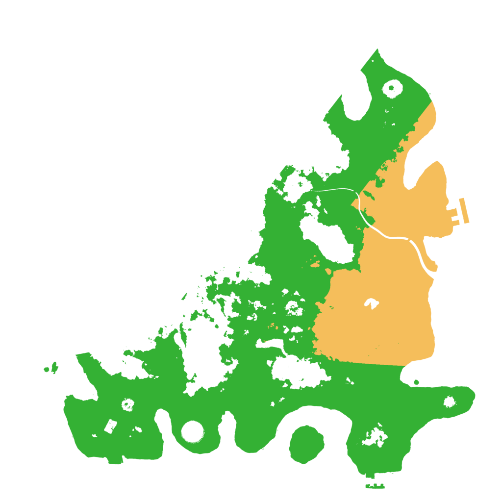 Biome Rust Map: Procedural Map, Size: 4000, Seed: 72390229