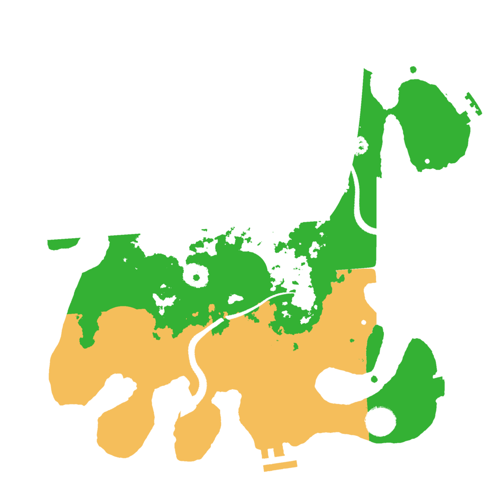 Biome Rust Map: Procedural Map, Size: 3000, Seed: 6960