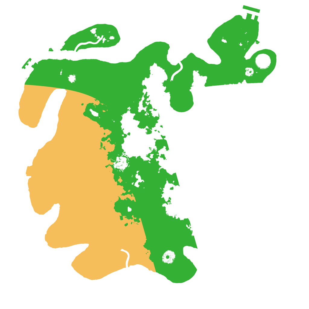 Biome Rust Map: Procedural Map, Size: 3600, Seed: 2016669507