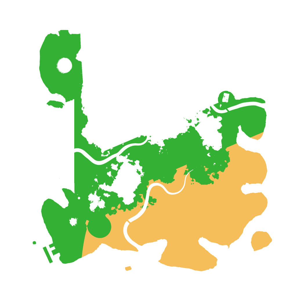 Biome Rust Map: Procedural Map, Size: 3500, Seed: 3550948