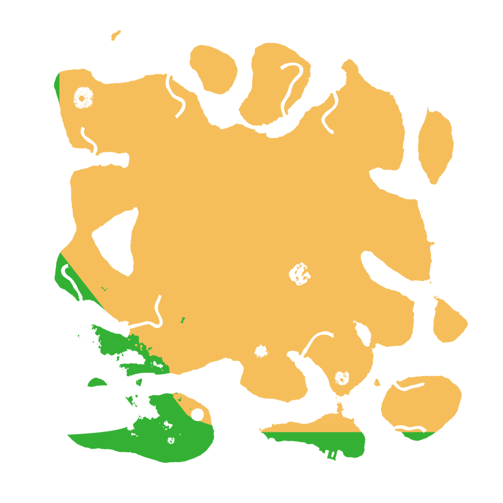 Biome Rust Map: Procedural Map, Size: 3600, Seed: 518033437