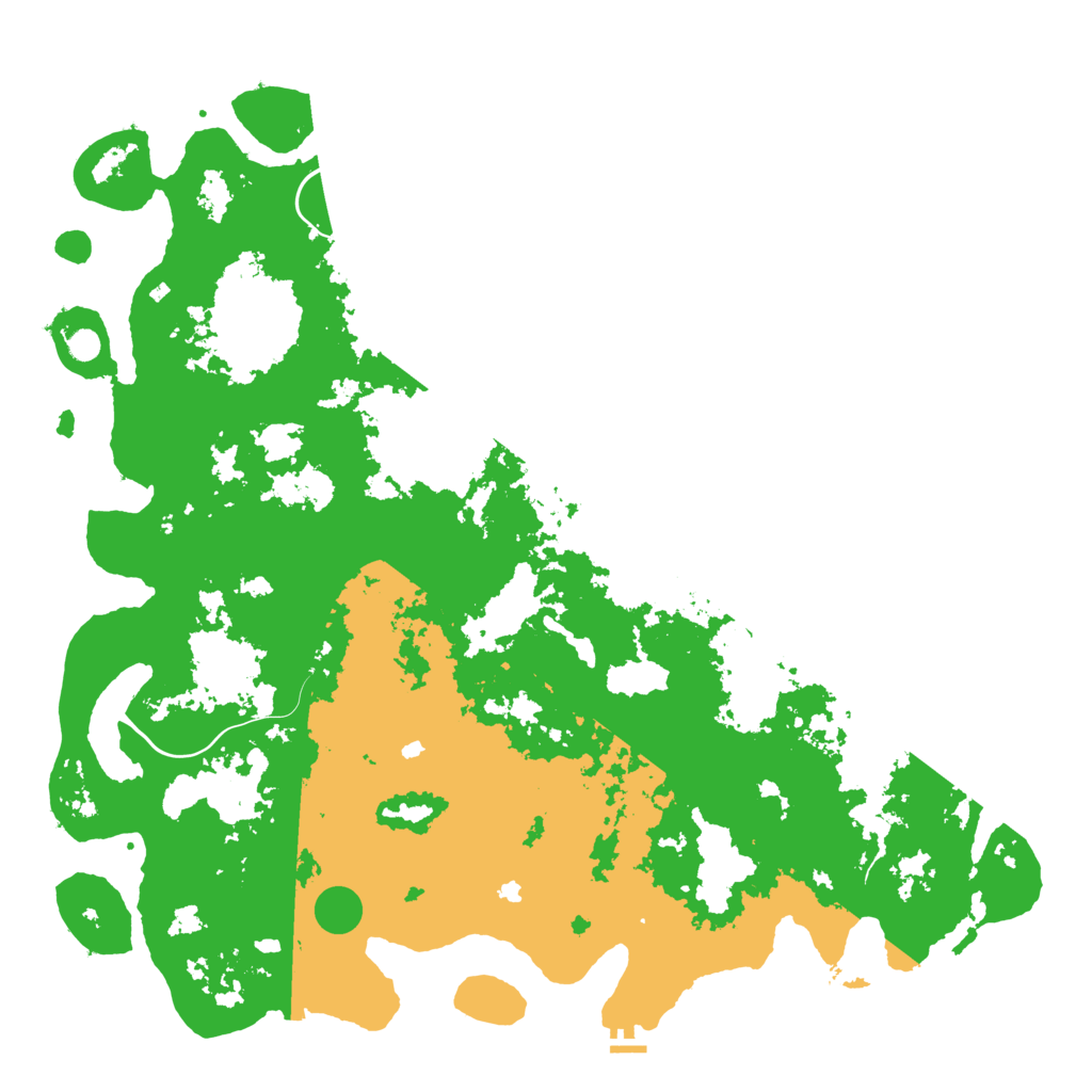 Biome Rust Map: Procedural Map, Size: 6000, Seed: 13054