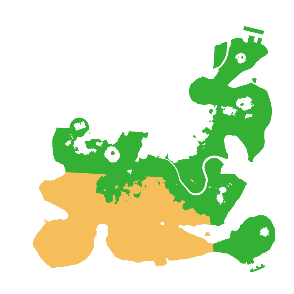 Biome Rust Map: Procedural Map, Size: 2900, Seed: 18