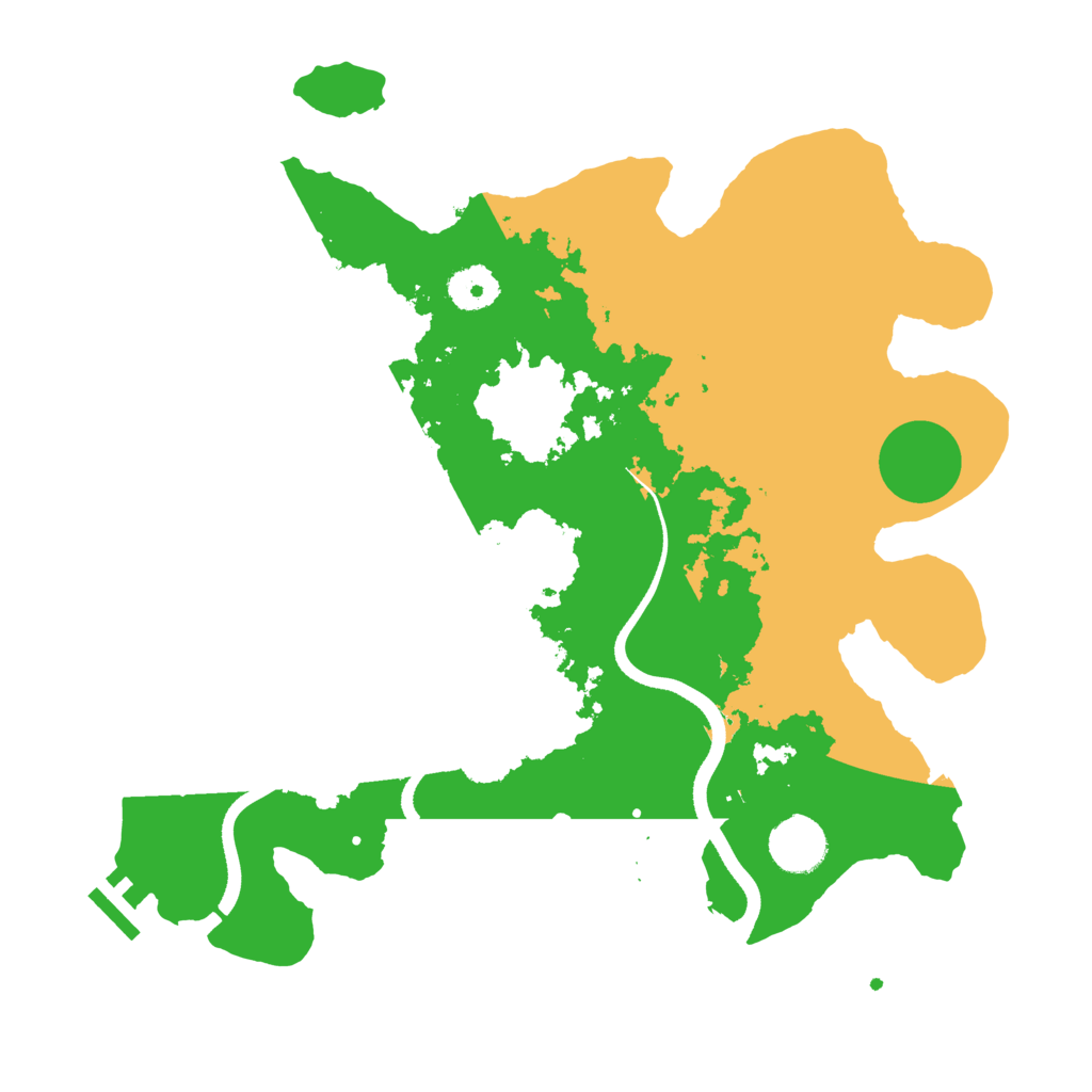 Biome Rust Map: Procedural Map, Size: 3500, Seed: 510953196
