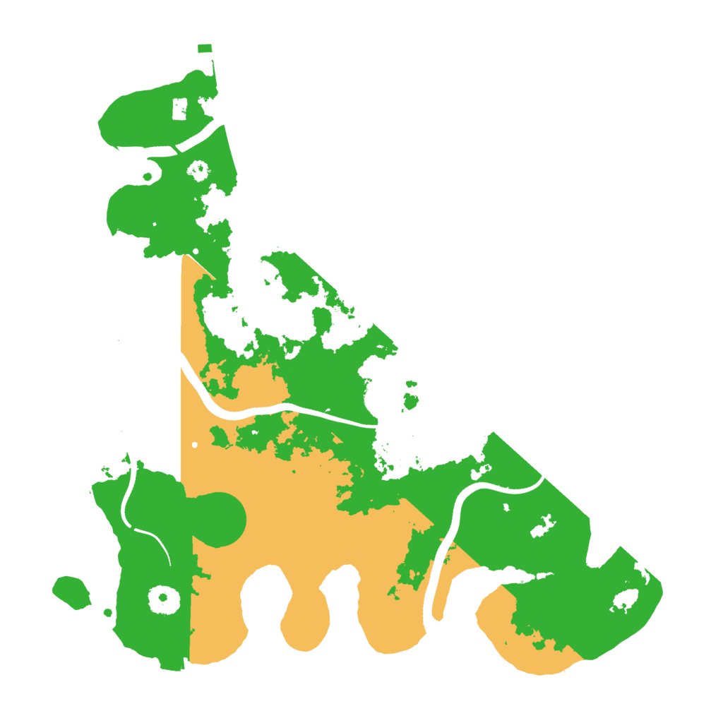 Biome Rust Map: Procedural Map, Size: 3500, Seed: 5284180