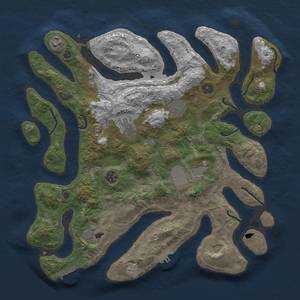 Thumbnail Rust Map: Procedural Map, Size: 4000, Seed: 54654, 13 Monuments