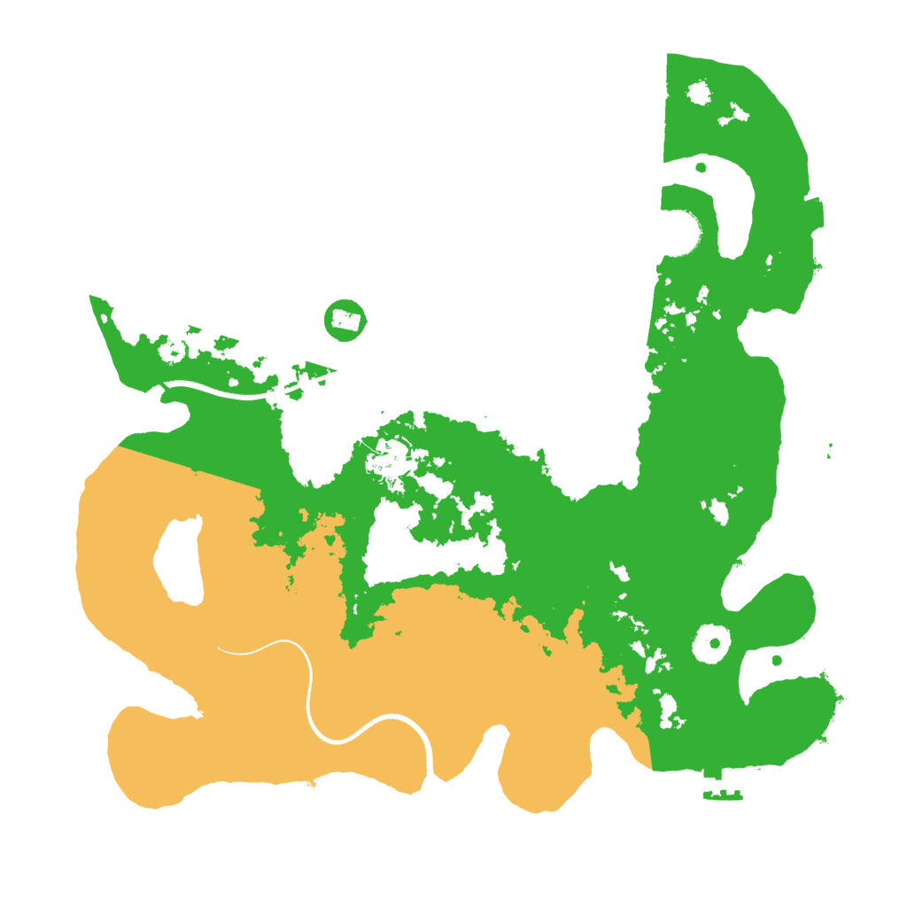 Biome Rust Map: Procedural Map, Size: 3500, Seed: 647472