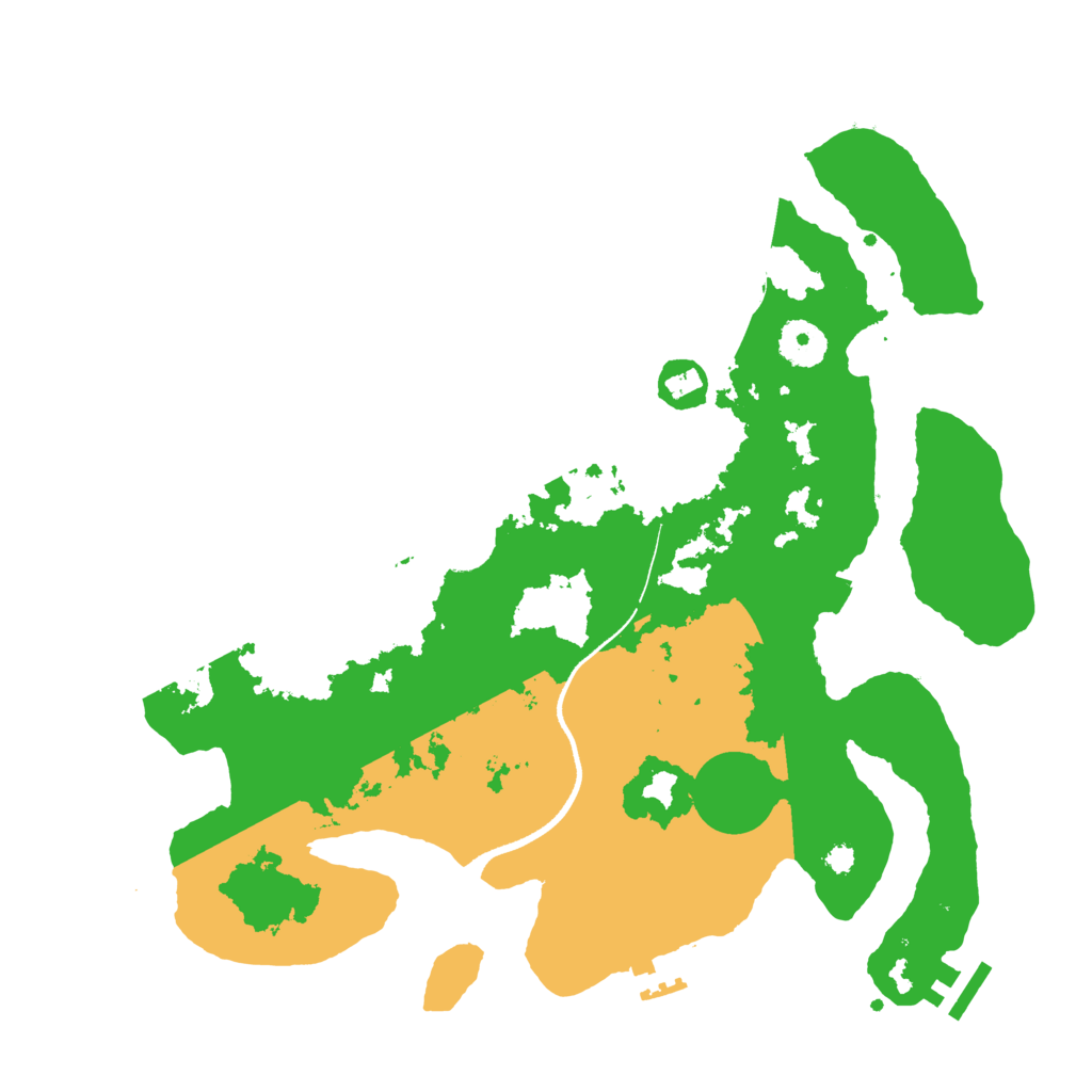 Biome Rust Map: Procedural Map, Size: 3500, Seed: 637251