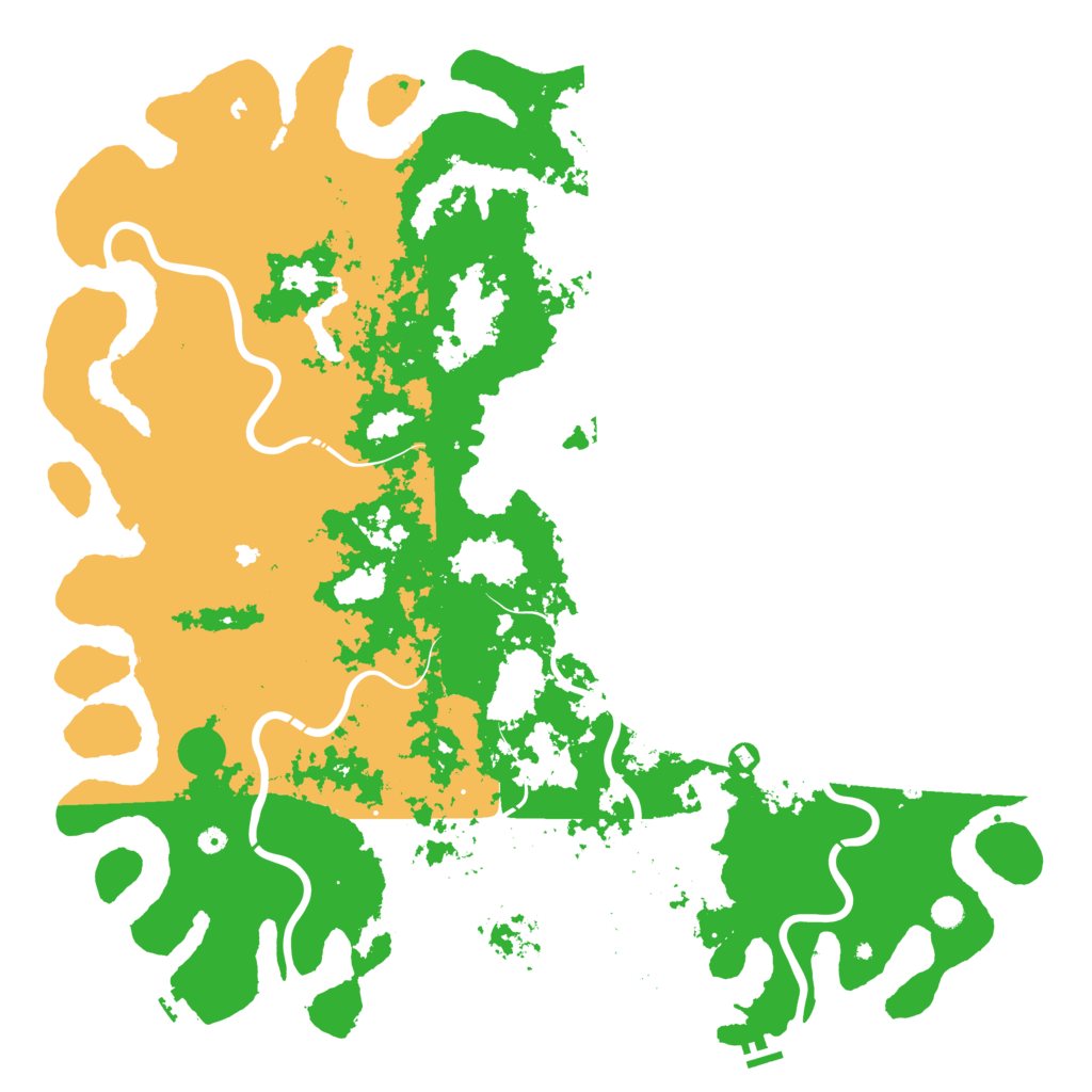 Biome Rust Map: Procedural Map, Size: 6000, Seed: 52479