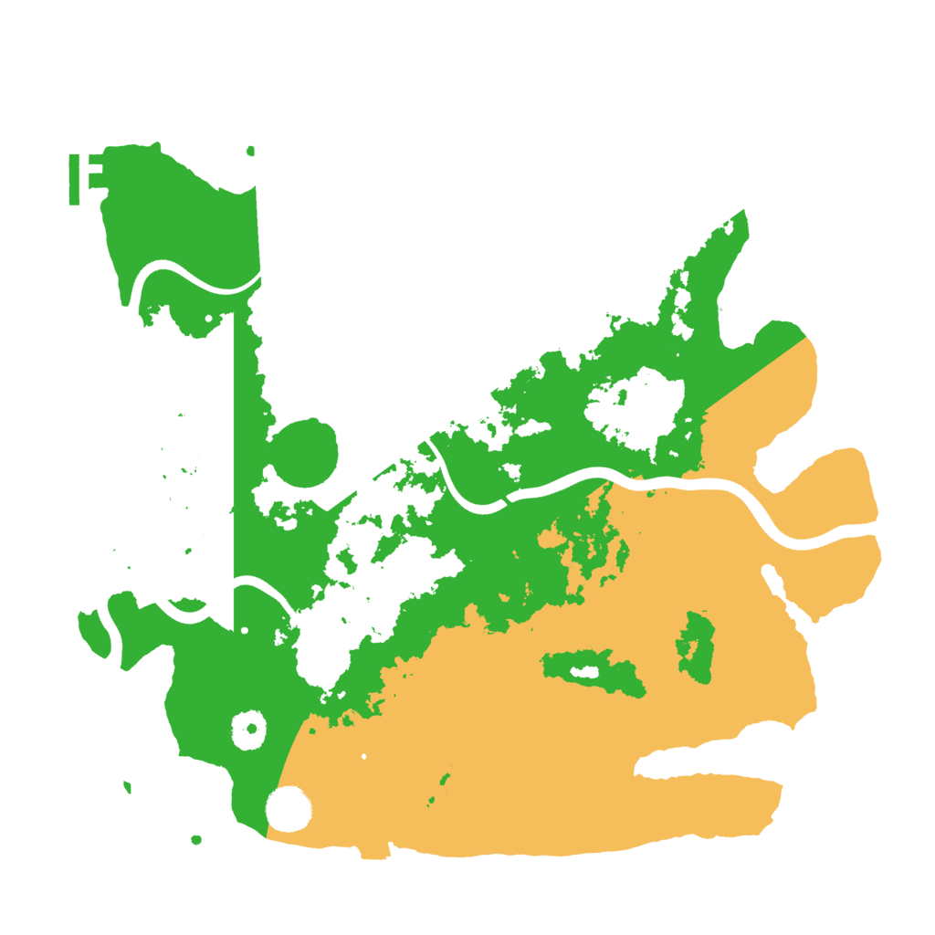 Biome Rust Map: Procedural Map, Size: 3700, Seed: 1204990852