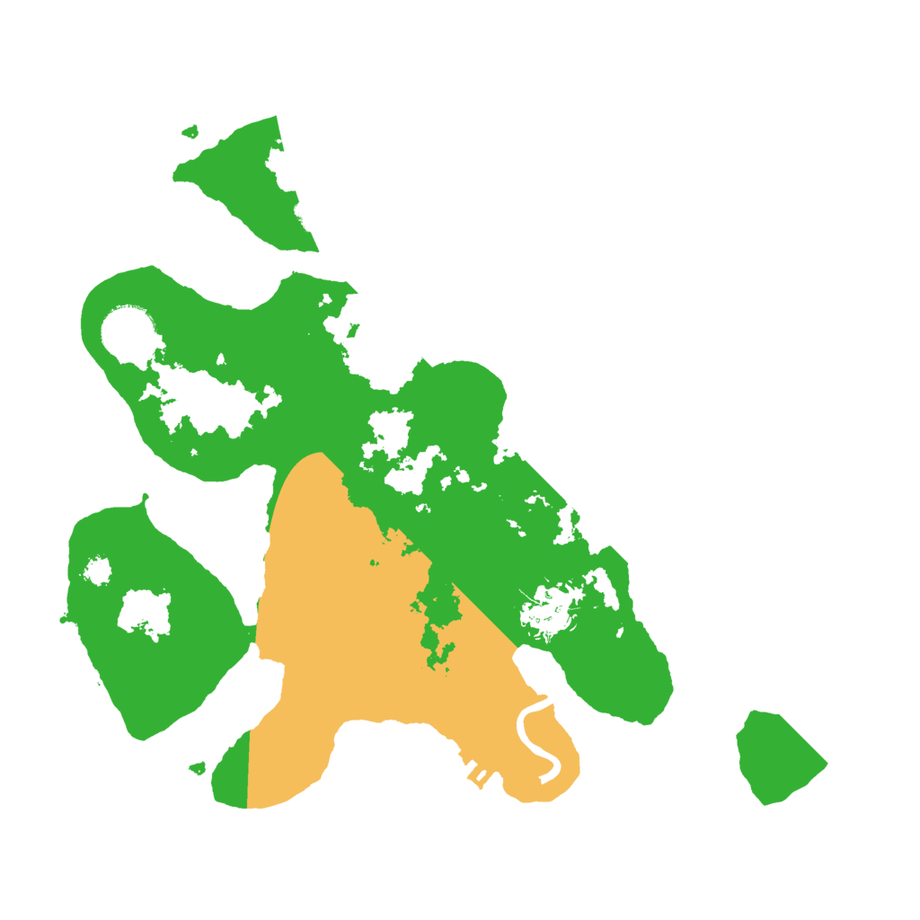 Biome Rust Map: Procedural Map, Size: 3000, Seed: 35783884