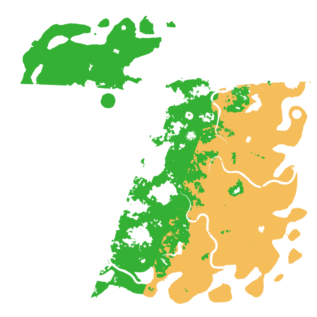 Biome Rust Map: Procedural Map, Size: 6000, Seed: 43168