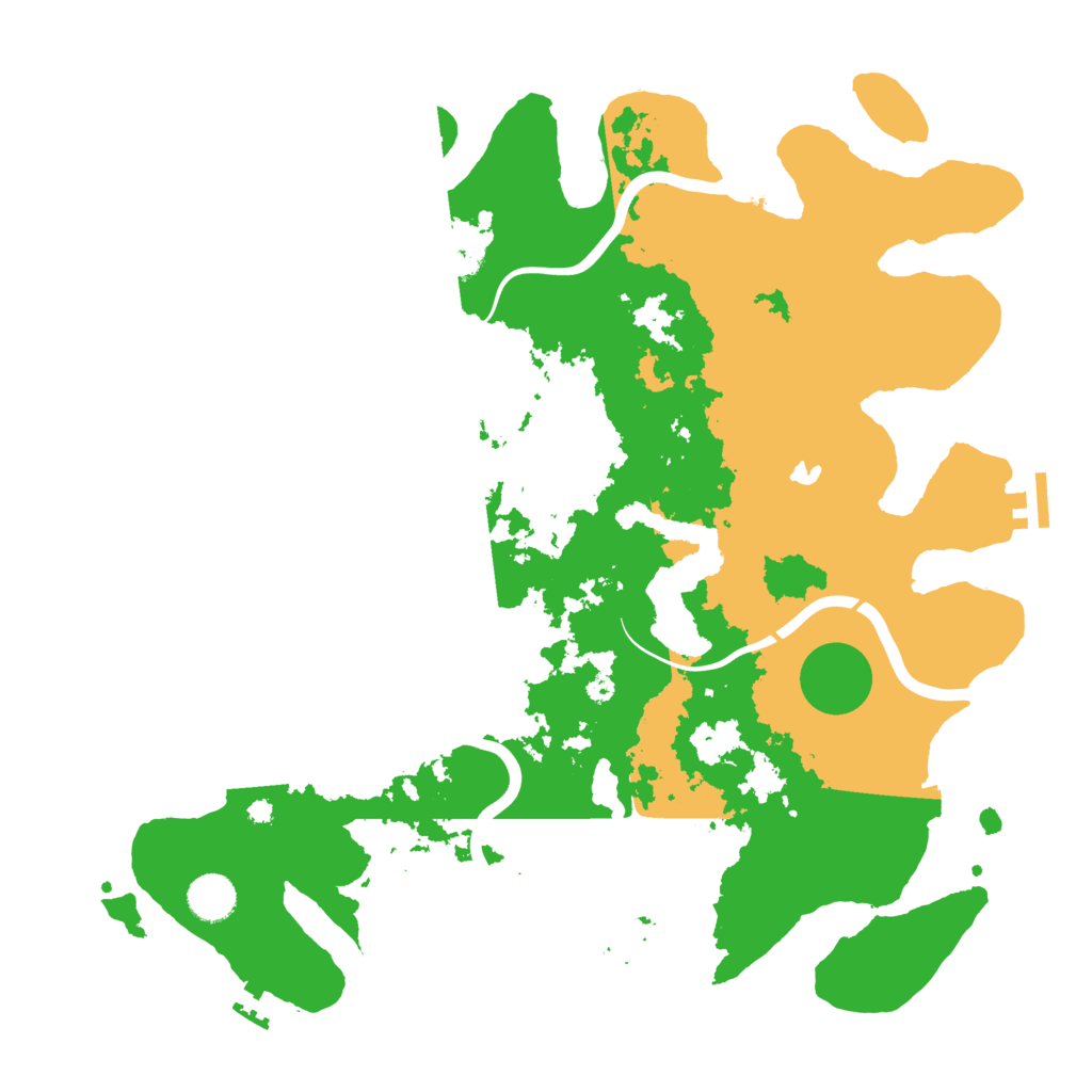 Biome Rust Map: Procedural Map, Size: 4000, Seed: 342325