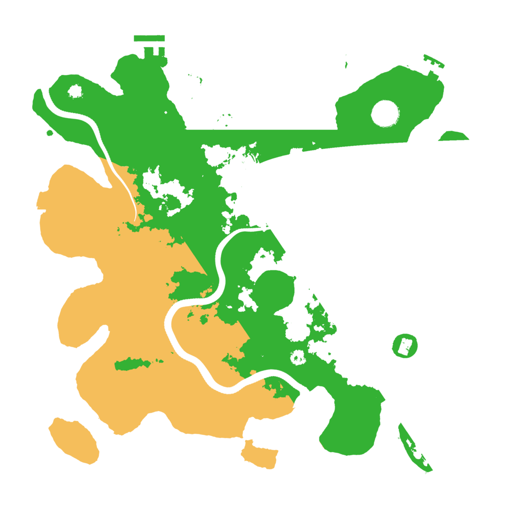 Biome Rust Map: Procedural Map, Size: 3400, Seed: 2545