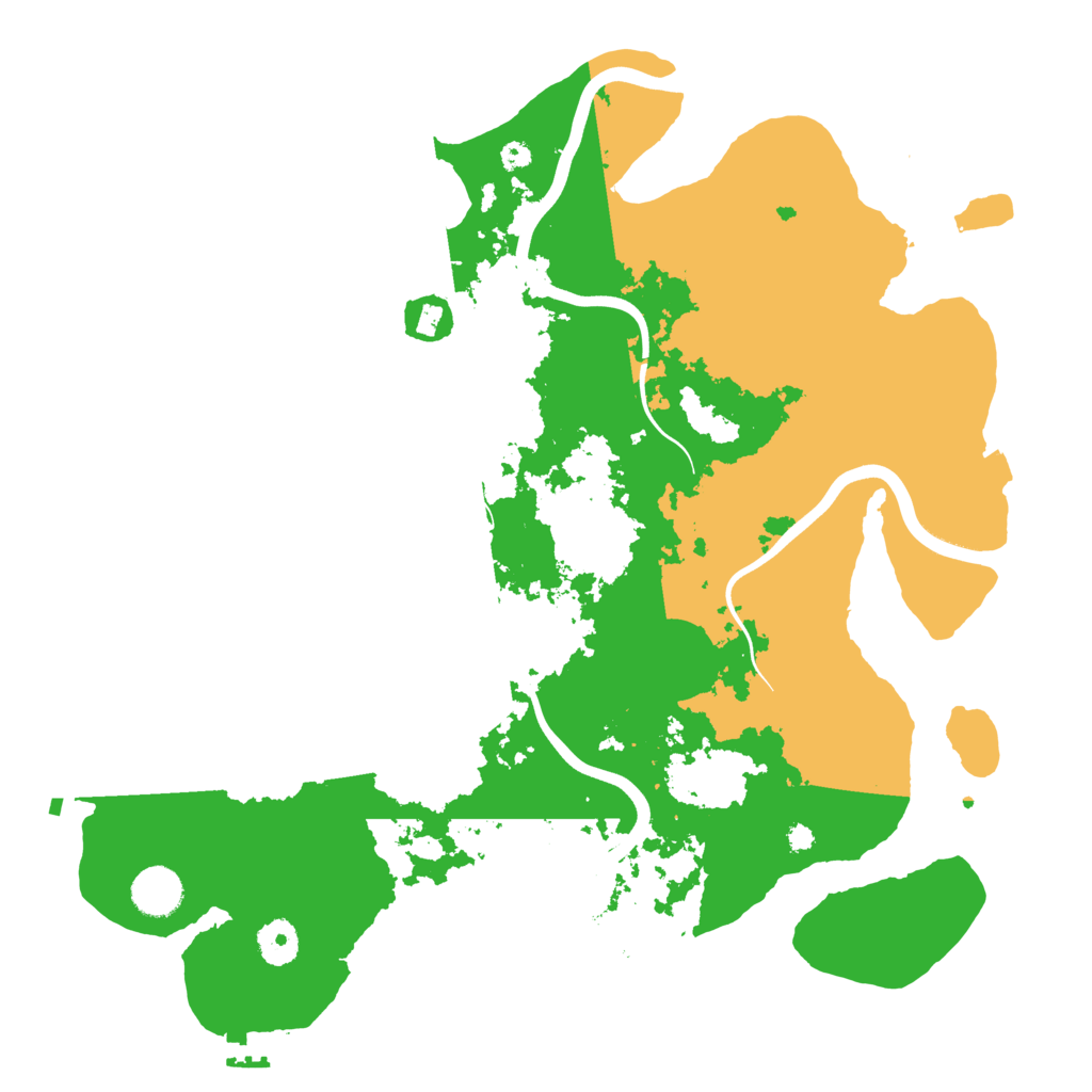 Biome Rust Map: Procedural Map, Size: 3800, Seed: 485518489