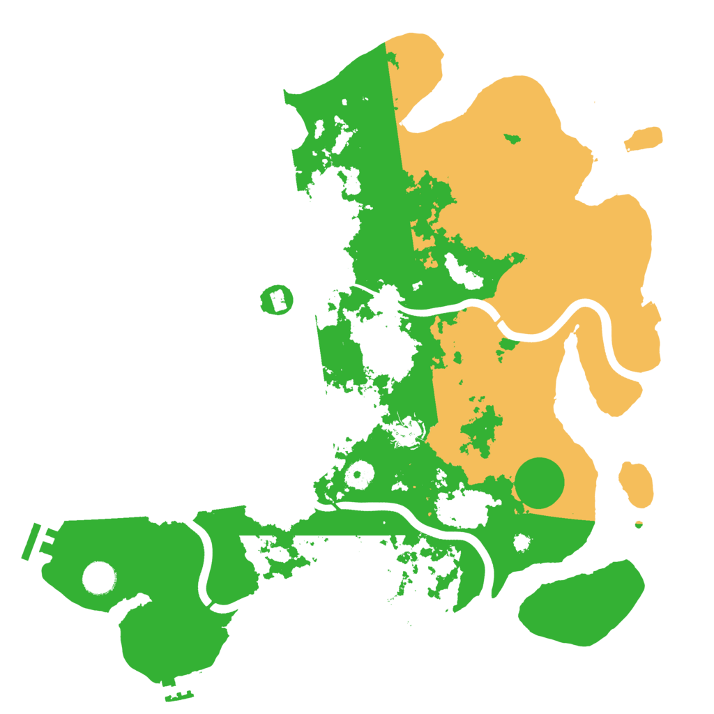 Biome Rust Map: Procedural Map, Size: 3800, Seed: 485518489