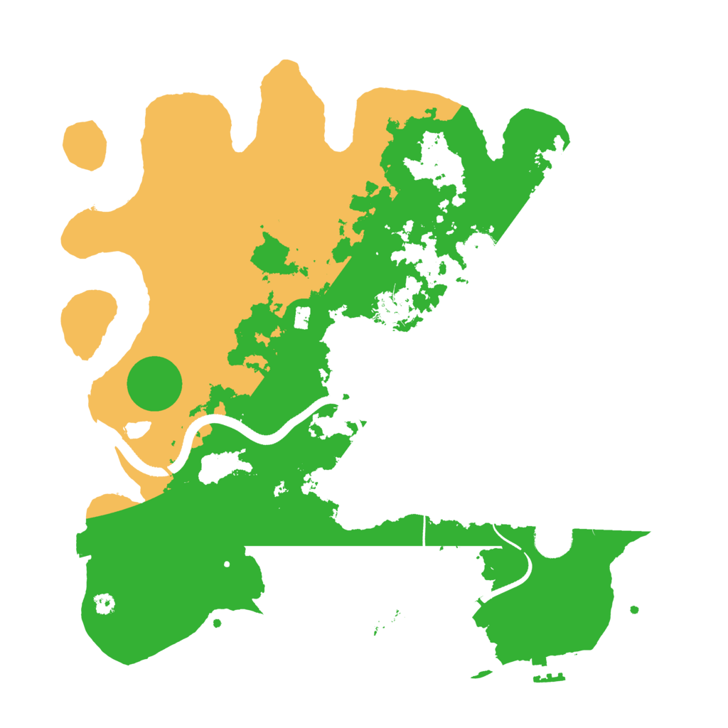 Biome Rust Map: Procedural Map, Size: 3495, Seed: 970152709